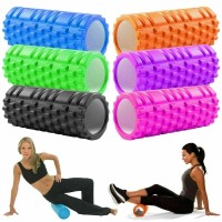 12" Yoga Roller Yoga Foam Roller Medium Density Deep Tissue Massager for Muscle Massage and Myofascial Trigger Point Release